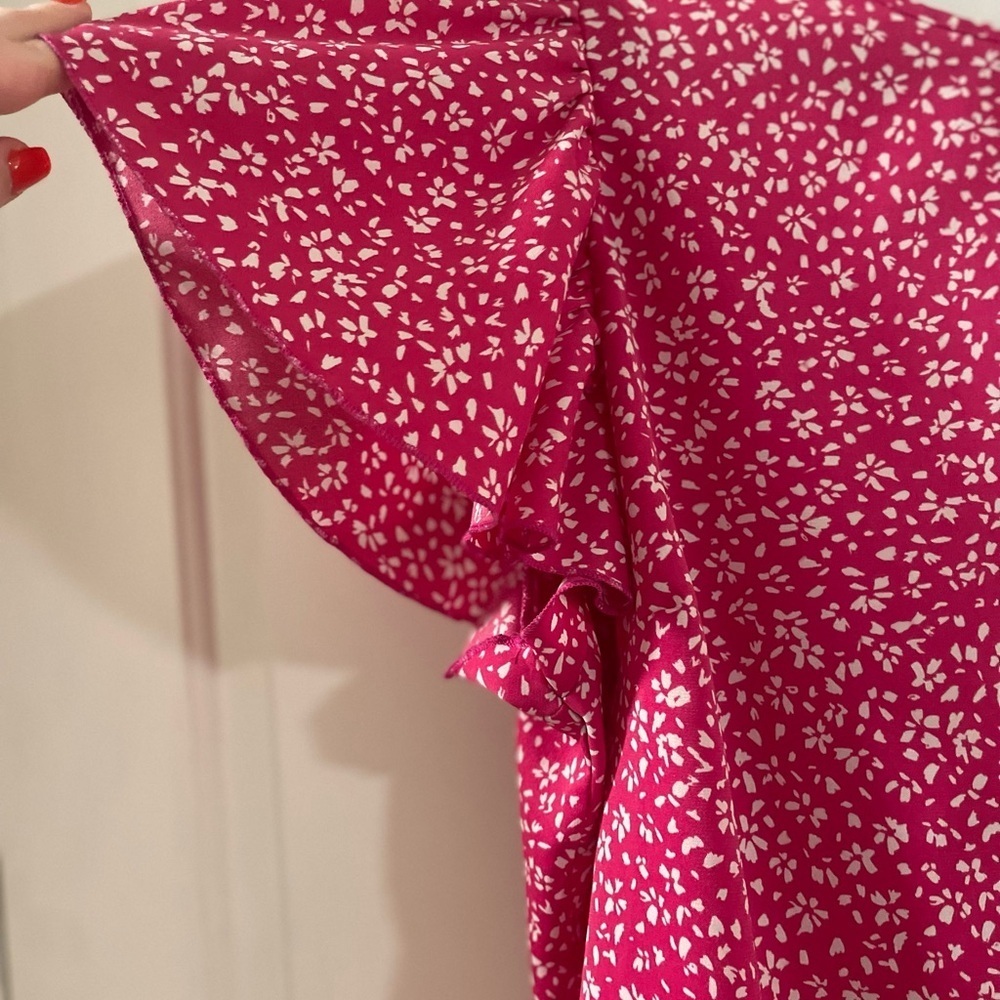 Women's Pink Floral Top - Picture 4 of 6
